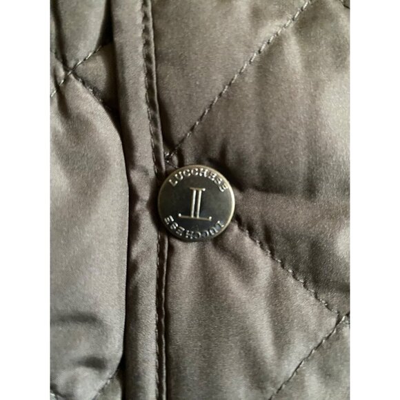 Lucchese Quilted Vest Size XL Polyester Micro Suede Zipper Brown Coastal Cowgirl - Picture 5 of 13